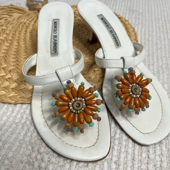 Manila Blahnik kitten heal sandals - Picture 7 of 15